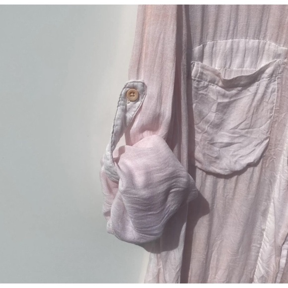 Cloth & Stone Blush Button-Down Blouse - Picture 3 of 6